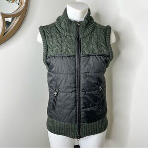 Sweater Project Knit Zip Front Outerwear Vest Jacket M